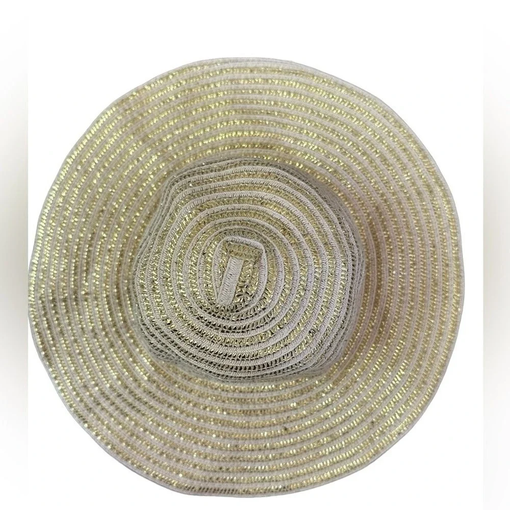 Gymboree Sunny Citrus 2014 Natural Gold Straw Sun Hat Girls‎ Medium